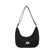Solid Color Foreign Style Small Fresh Casual Women's Bag 2024 Spring New Shoulder Messenger Bag Simple Dumpling Bag Women's Bag