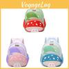 Kids Mushroom Pattern Backpack With Breathable Oxford Fabric And Double Shoulder Straps For Toddlers