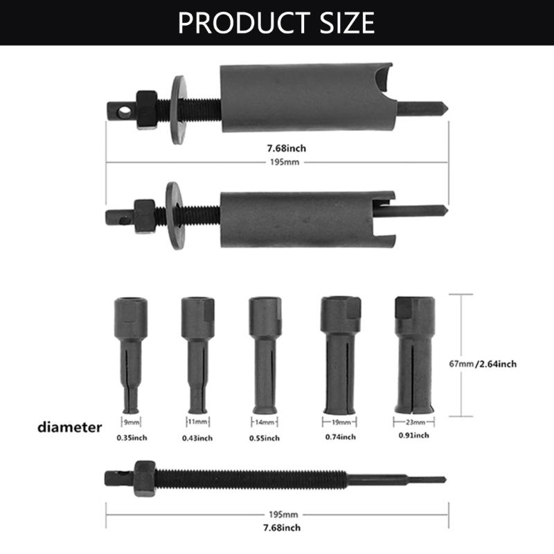 Blind Hole Collet Bearing Puller Set,12Pcs 9-23mm Inner Bearing Extractor Motorcycle Bearing Removal Tool