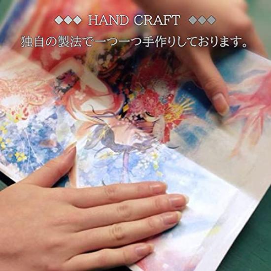 Poster Art Panel Mini Folding Four H120 X W270 Clear Katsushika Screen, Panels, [Fine Wind, Weather, Hokusai]