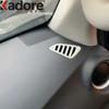 For Nissan Navara NP300 ST 2014-2018  Carbon Fiber Car Front Upper Air Condition Vent Outlet Cover Trim Interior Accessories