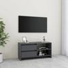Day and Night - Day and Night Solid Gray Pine Wood TV Cabinet 80x31x39 Cm