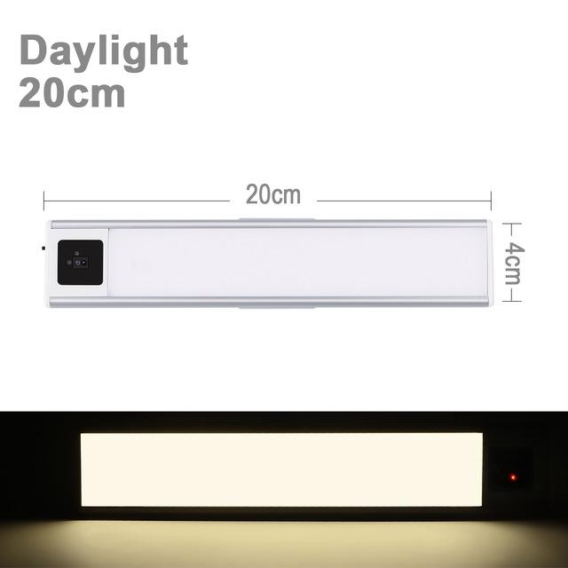 

20/40 см подсветка под шкаф с ручным датчиком переключения света USB перезаряжаемый ночник для шкафа для лестницы прикроватное освещение кухни