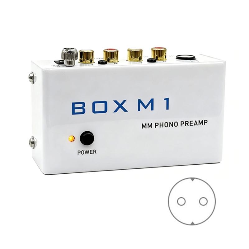 

High Fidelitys Phono Preamp For MM Turntable With Metal Housing Enhances Audios Signal Amplification Plugs And Play