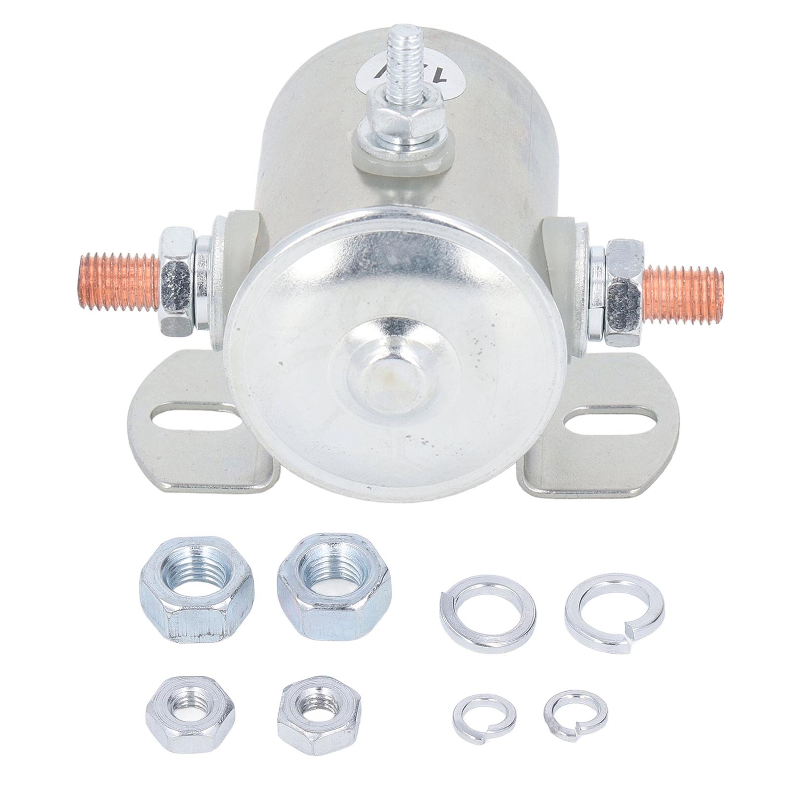 

Start Relay 3 Head Terminal Block Solenoid Starter Oil Pump Magnetic Switch Relay 200A 12VDC