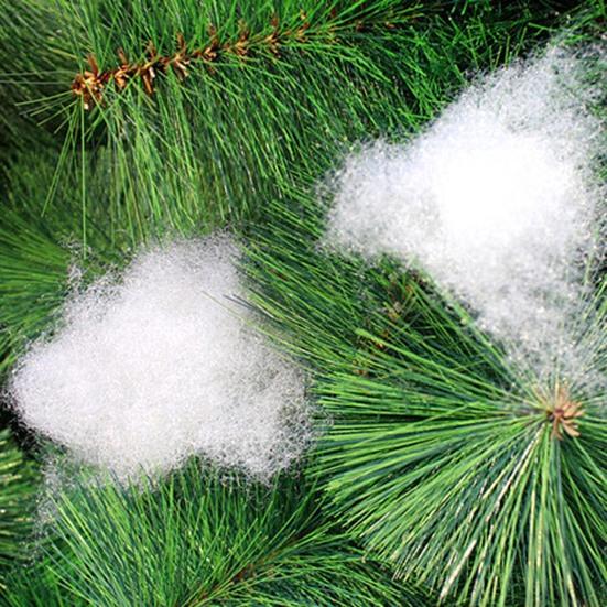 1 Bag Christmas Fake Snow Long Lasting Fluffy DIY Artificial Cotton Snow for Winter Christmas Decoration