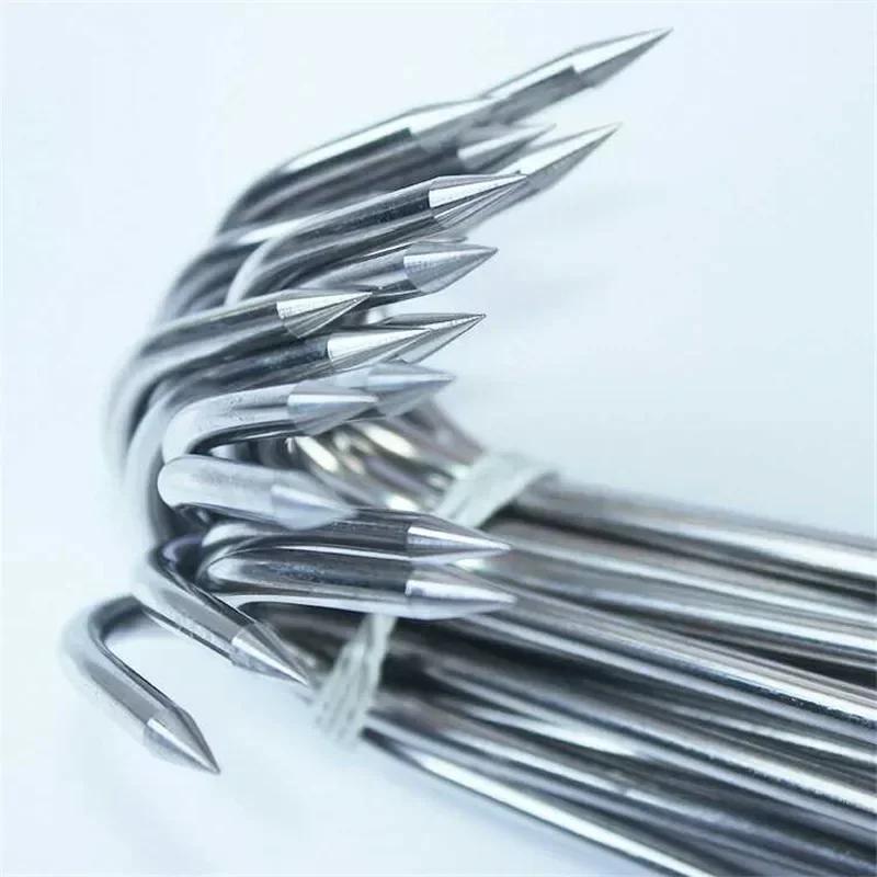 Stainless Steel Beef Meat Clasps Duck Goose Turkey Hooks Roast Duck Bacon Hook BBQ Storage Hanger Bread Hook Tools Accessories