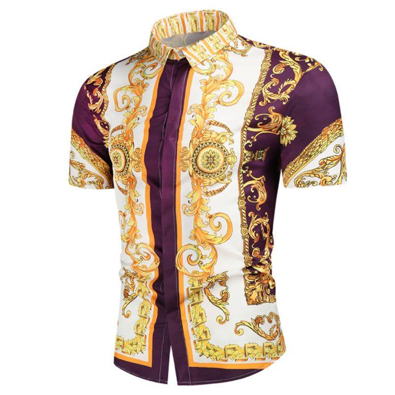 

Мужская рубашка с коротким рукавом для выпускного вечера Photo Color2 XXL