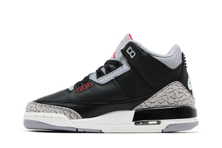 Jordan 3 Cemento Negro Retro (2024) (GS)
