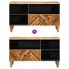 Storage Cabinet in Brown 80 x 33.5 x 46 cm Solid Mango Wood