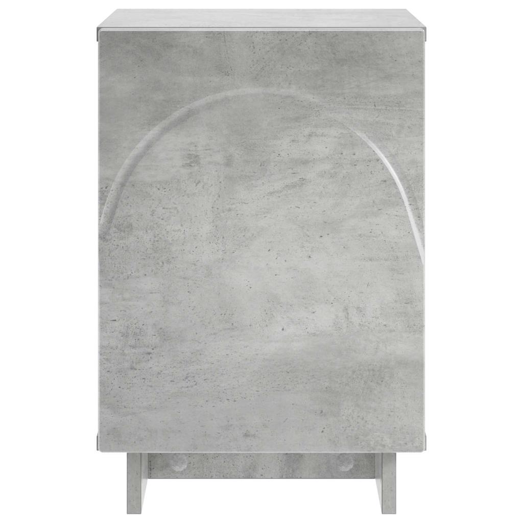 Nightstand 2 pcs. Concrete Grey 33.5 x 34.5 x 50 cm Engineered Wood