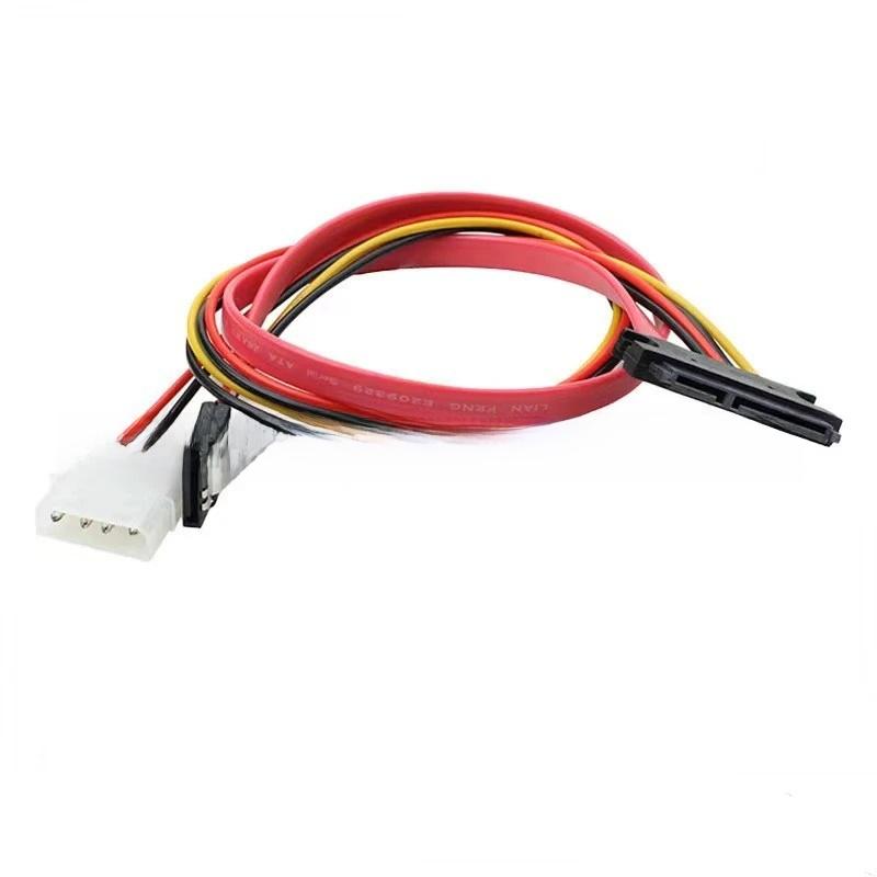 1 Stück Sata7+15P zu 7+4Pin Konverterkabel Ide Sata3.0 Kabelteiler für Festplatte Optisches Laufwerk Datenkabel Stromkabel