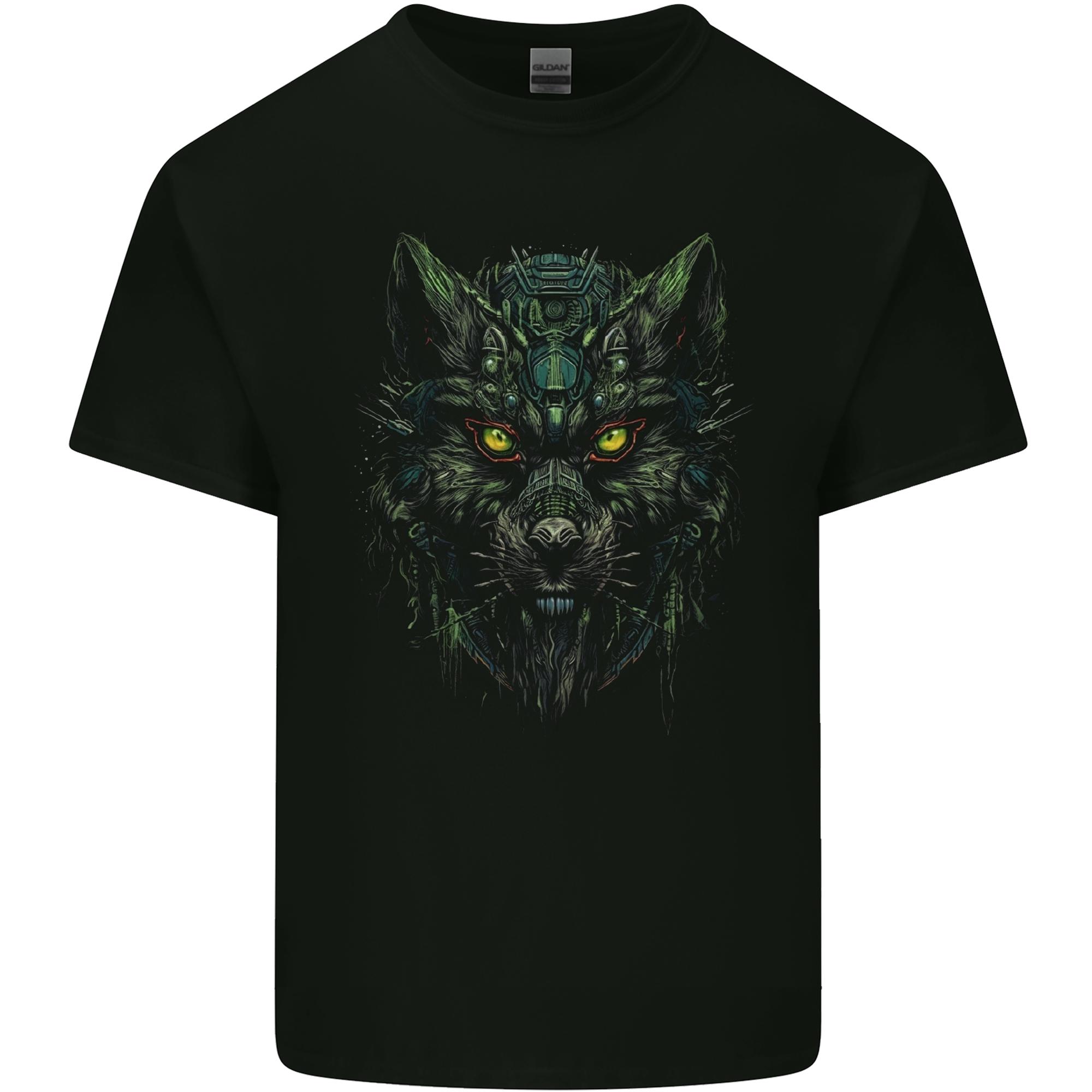 Cyber Wolf Werewolf Lycan Unisexs Light Cotton TShirt S