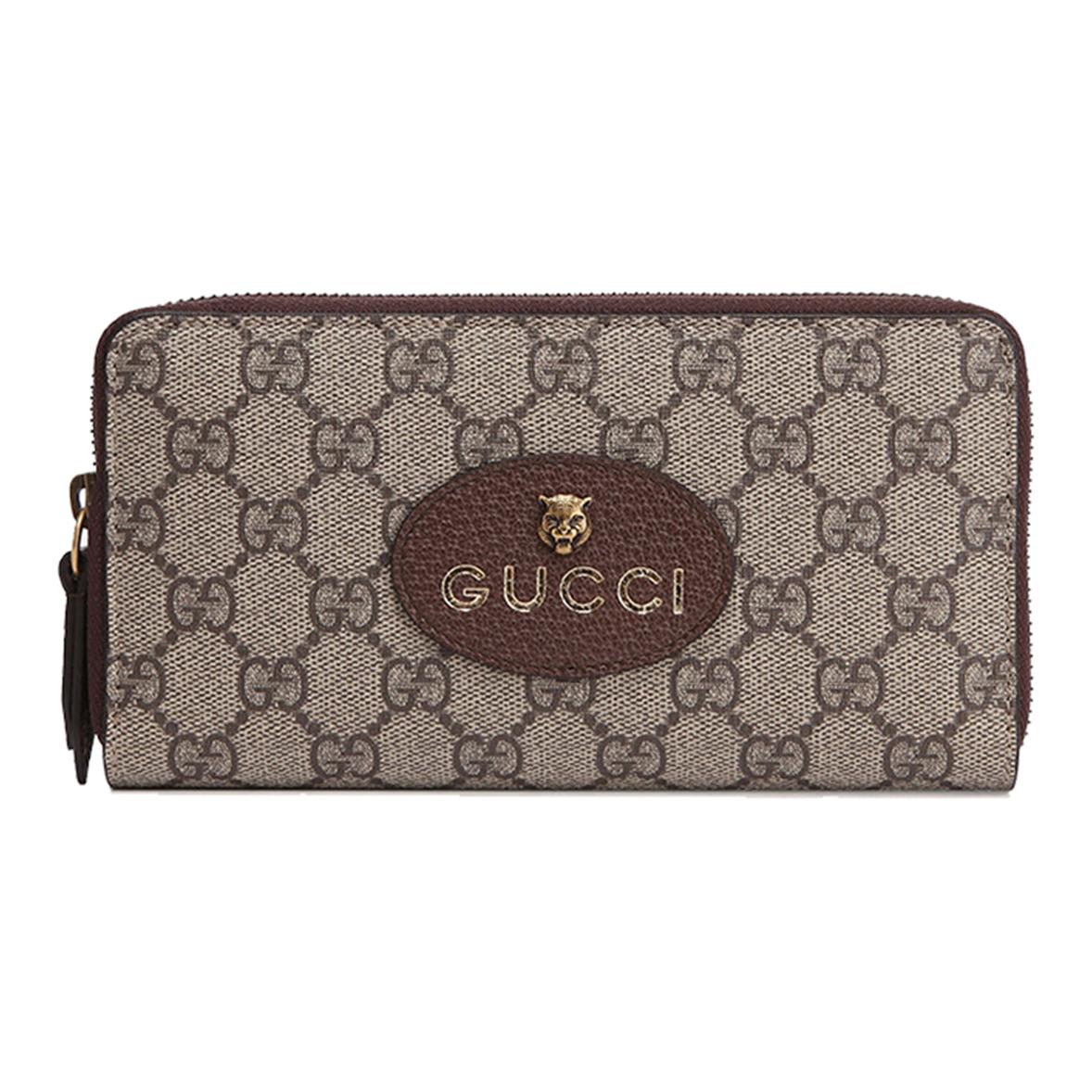 

Gucci GG Canvas Tiger Head Leather Zip Around Wallet Beige Brown Daily Travel 473953-K9GOT-8861 Gift Set(Basic Set+Box+Shopping Bag)
