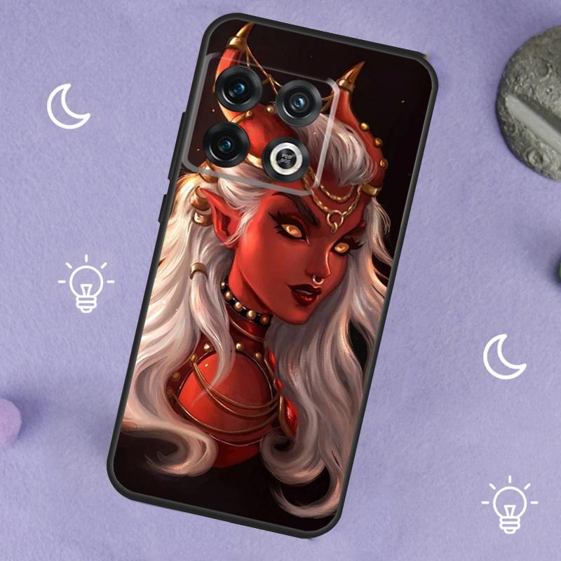 Aesthetic Devil Woman Bad Girl For OnePlus 15 13 12 11 13R 12R 10R 13T 10T 8T Case For OnePlus Nord 5 CE 3 2 4 Lite N20 N30