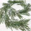 1Pc Holiday Decoration Soft Glue Pine Needle Cypress Pine Leaf Simulation Rattan Wall Hanging, Used for Outdoor Holiday Ceremony Decoration