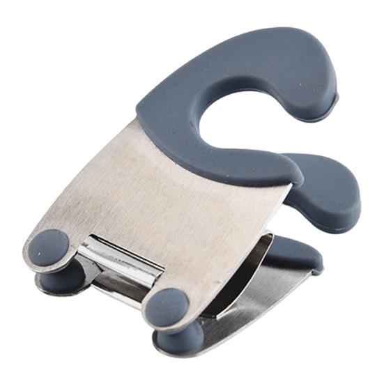 

Yousheng Utensil Pot Clips Нержавеющая сталь Силиконовый держатель для ложки Нескользящий термостойкий держатель для плиты для домашнего ресторана серый