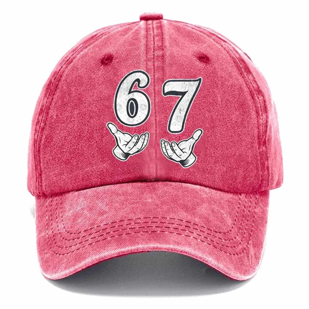 For New PVC Men's Vintage Washed Digital Printed Logo Sunshade Baseball Cap 6-Panel Adjustable