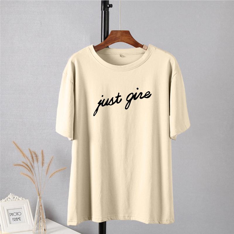 Shellsuning Casual Lose T Shirts Frauen Sommer Trendy Baumwolle Harajuku Graphic Tees Weibliche Einfache Kurzarm Brief Gedruckt Tops