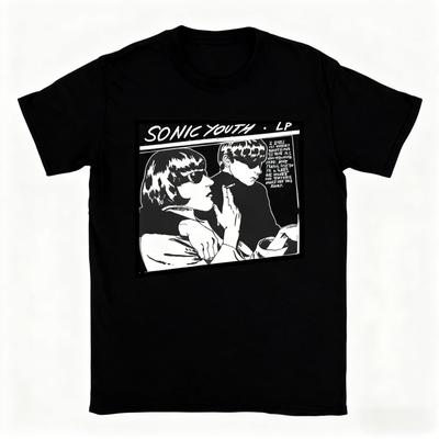 Summer Sonic Youth T-Shirt Herren Lässig Harajuku Reine Baumwolle Retro Kurzarm Spaß Straßenmode Unisex Oberteil