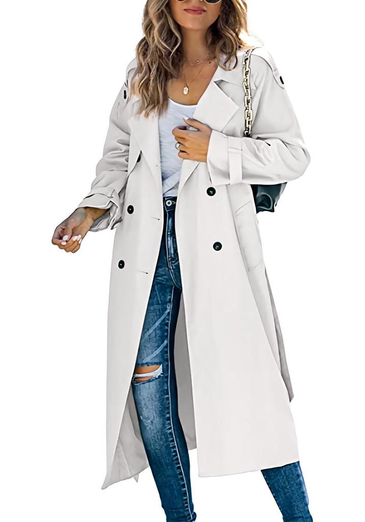 In Stock! European & American Women's Autumn Winter Trench Coat 2023