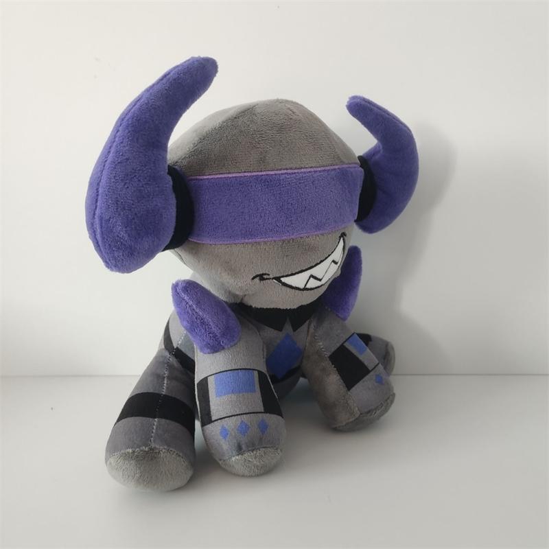 Phighting Broken Plush Double Horn Bull Soft Stuffed Animal Toy Cute Gothic Cozy Home Decor For Kids Teens Couple ChristmasGift