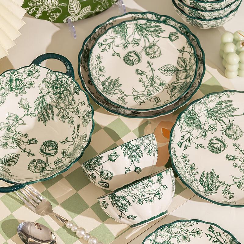 Hanton Rose Manor Zestaw obiadowy 37-elementowy z porcelany kostnej