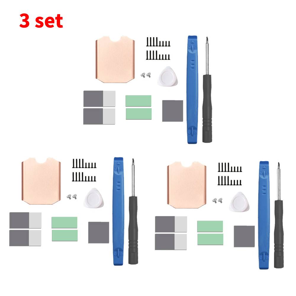 1-10PCS Heat Sink Kit For Steam Deck SN740 M.2 2230 SSD Copper Cooler Solid State Disk Heatsink Radiator Thermal Silicone Pad