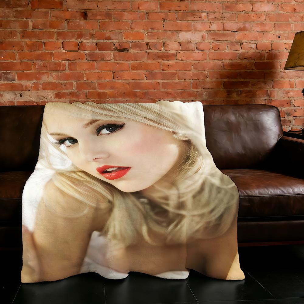 A-Angelique Blanket Super Warm Comfortable Boyer Plush Throw Blanket Child Home Actor Sofa Bedroom Gift