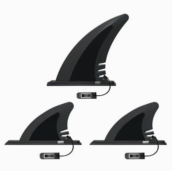 3Pcs Surfboard PVC Fins Set for Inflatable Kayaks Spare Parts Universal Fit