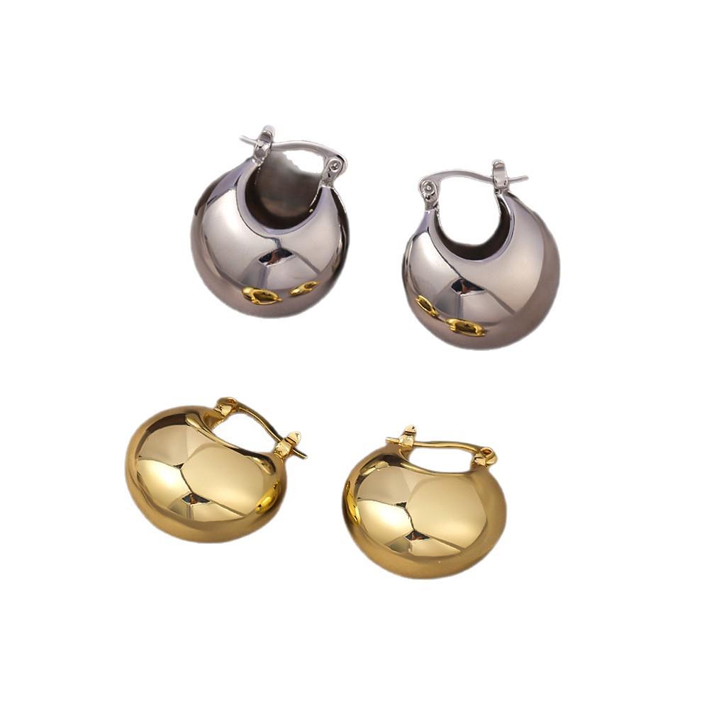 European American Style Luxury Stud Earrings: Elegant Cross-border Niche Hoops, Versatile Celebrity-inspired Accessories