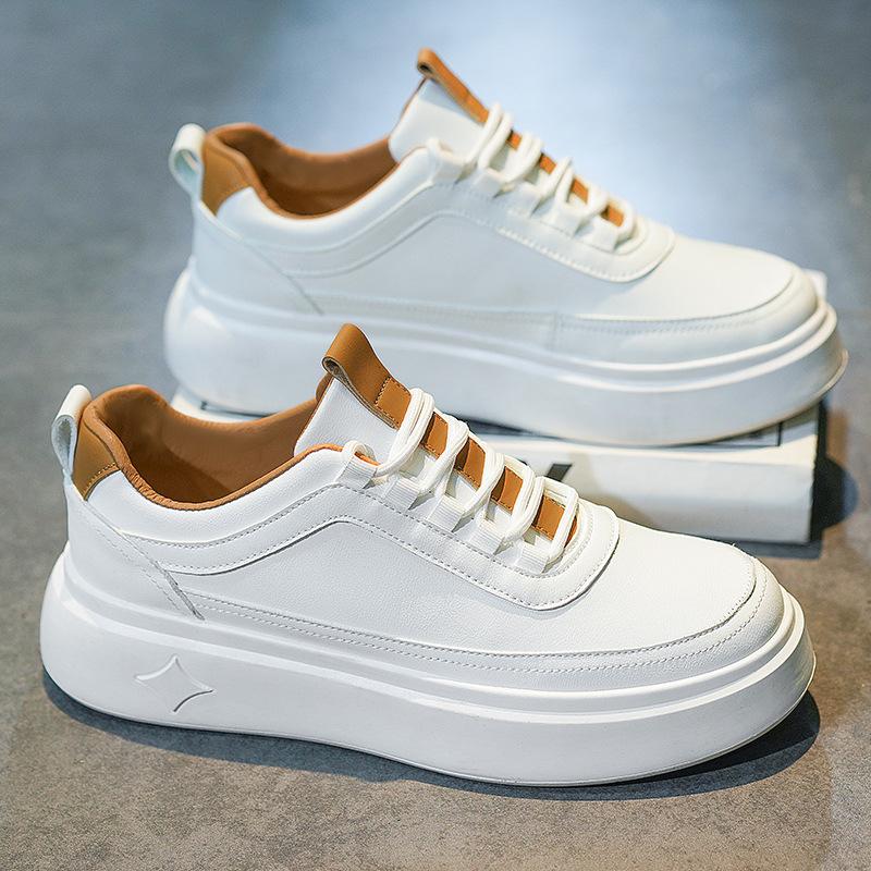 22 autumn and winter new big head shoes breathable muffin thick-soled student casual board shoes 39