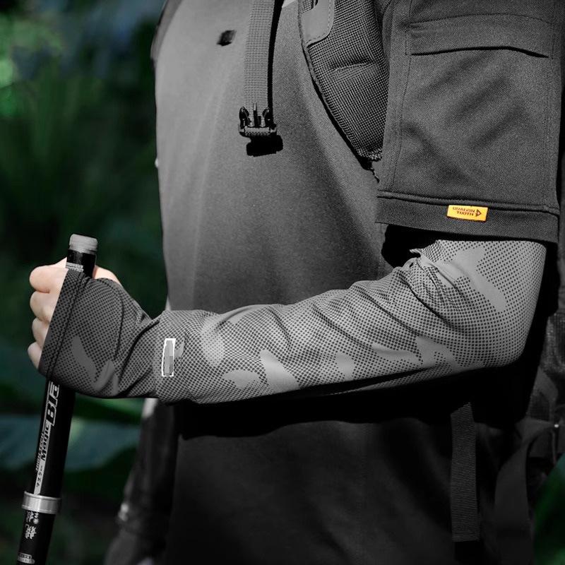 

Sunscreen Sleeve For Men s Fishing Arm Protection Resistant Anti-sunburn Sleeve Summer Outdoor Cycling Sleeve One Size