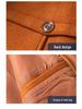 European Men's Wool Coat, Double Collar, Vertical Zipper.