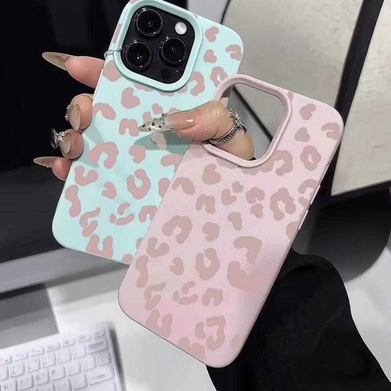 Pink Leopard Print Phone Case for Xiaomi Redmi Note 14 13 12 11 Pro Plus 4G 5G 10 9 8 15C 14C 13 12C 10C Shockproof Cover