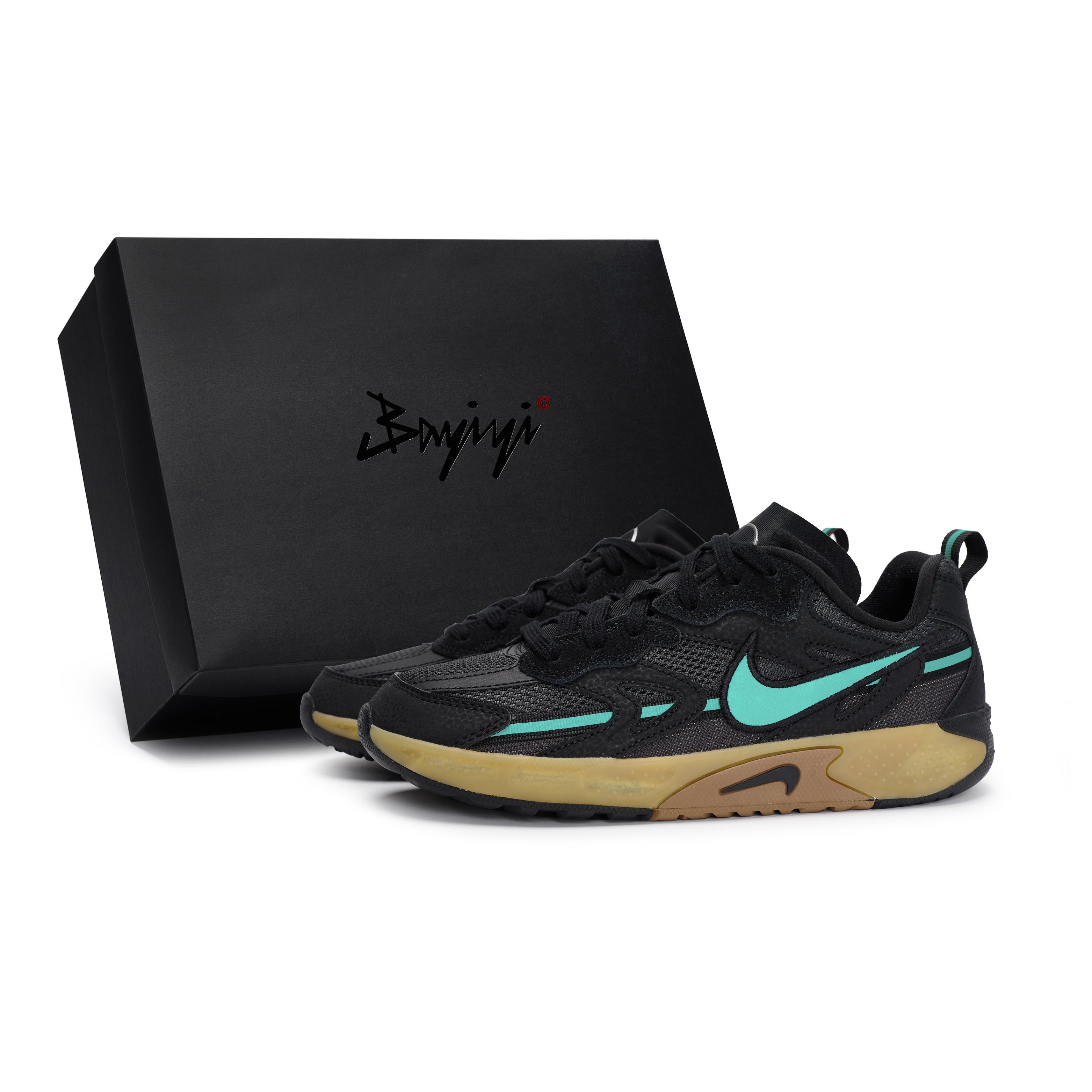 Nike Jam Slip Resistant Abrasion Resistant Low top Casual Shoes Women s Black Brown Blue FN0314-002(Team80-S-BOX) 35.5