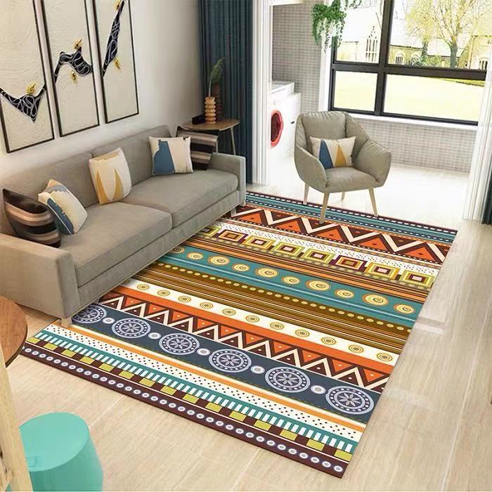 Living Room Carpet Coffee Table Carpet Bohemian Nordic Style Bedroom Bedside Mat Entrance Door Mat