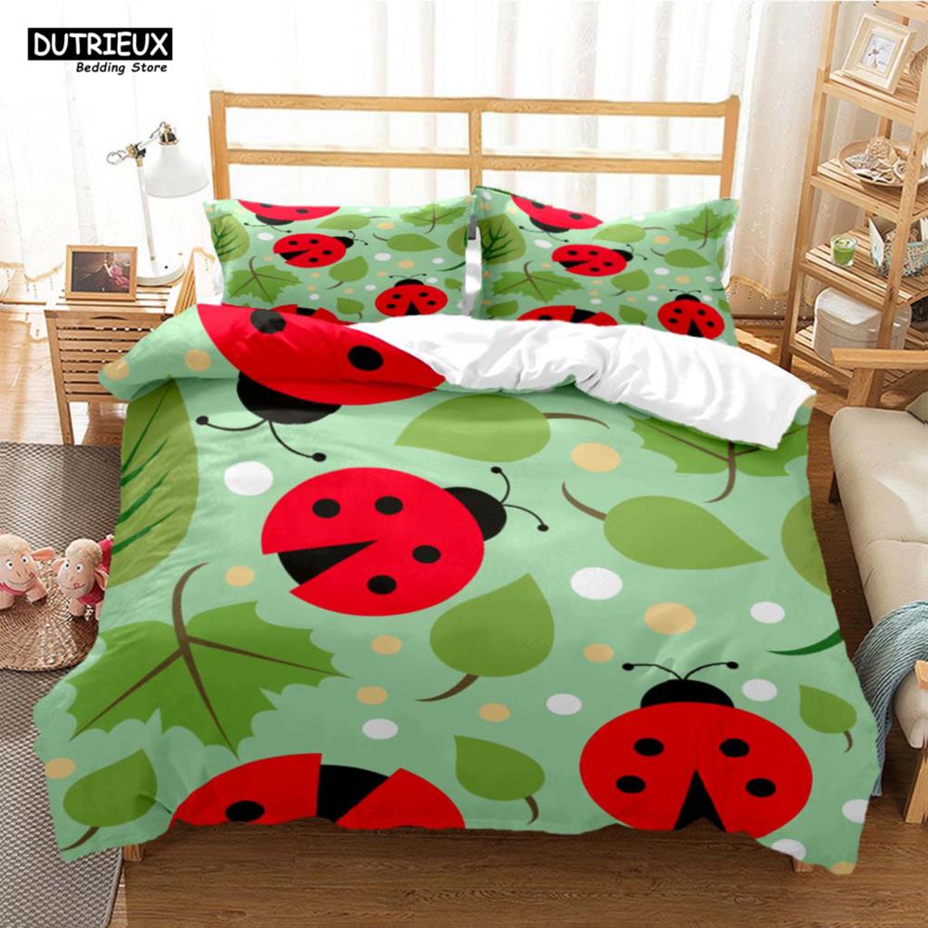 Cartoon Cute Print Digital Print Polyester Bedding Sets Child Kids Covers Boys Bed Linen Set For Teens Bedding Set
