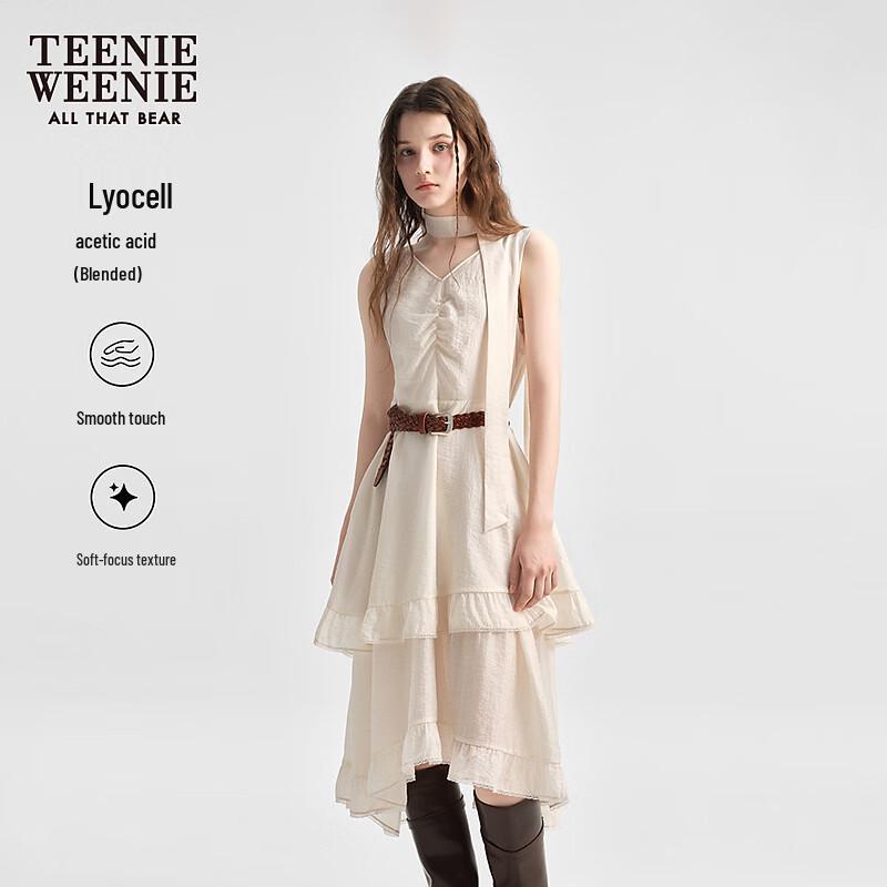 Teenie Weenie Women s Little Bear A-Line V-Neck Long Dress M