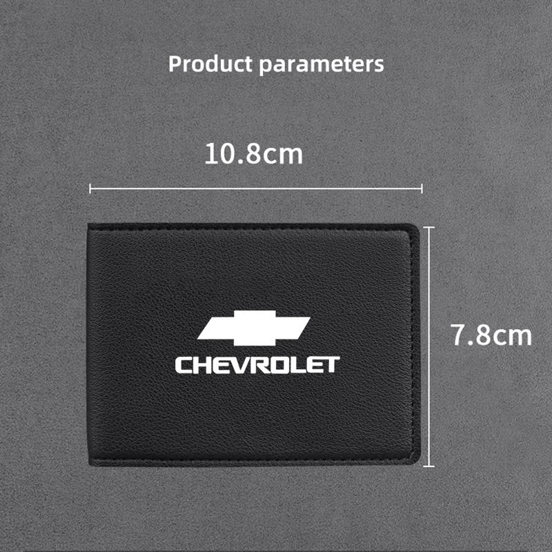 Ultra-Thin Car Driver License Bag ID Card Leather Cover For Chevrolet Spark Captiva Cruze Malibu Equinox Trax Camaro Blazer