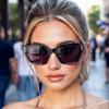 1pc European and American Retro Men's and Women's Fashionable Sunglasses Trend Versatile Summer Sun Shading and UV Protection Fr