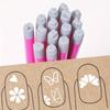 Butterfly Flower DIY Nail Print Pen Transfer Tool 4-piece Set Nail Seal Pen Set, Flower Butterfly Pattern Nail Transfer Printing Tool