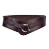Women Fashion Retro Waist Belt Elasticity Solid Color Pin Buckle Wide Waistband