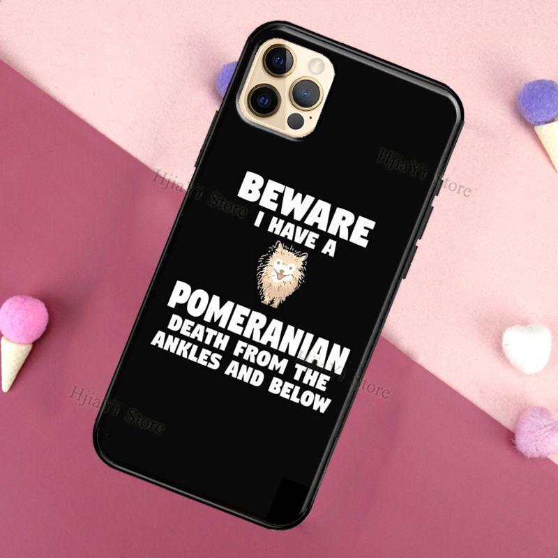 Pomeranian Watercolor Dog pro iPhone 12 Pro Max 13 mini Pouzdro pro iPhone 11 Pro Max XS X SE 2020 7 8 Plus XR Cover