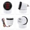 Digital 52mm Gauge Multifunctional Water Temperature+Fuel Level+Voltmeter 0-190ohm Red LED for Car Marine Boat Yacht Customized