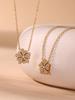 Qiong Yao 5A Zircon Heart & Flower Necklace Bracelet Set: Elegant European American Style