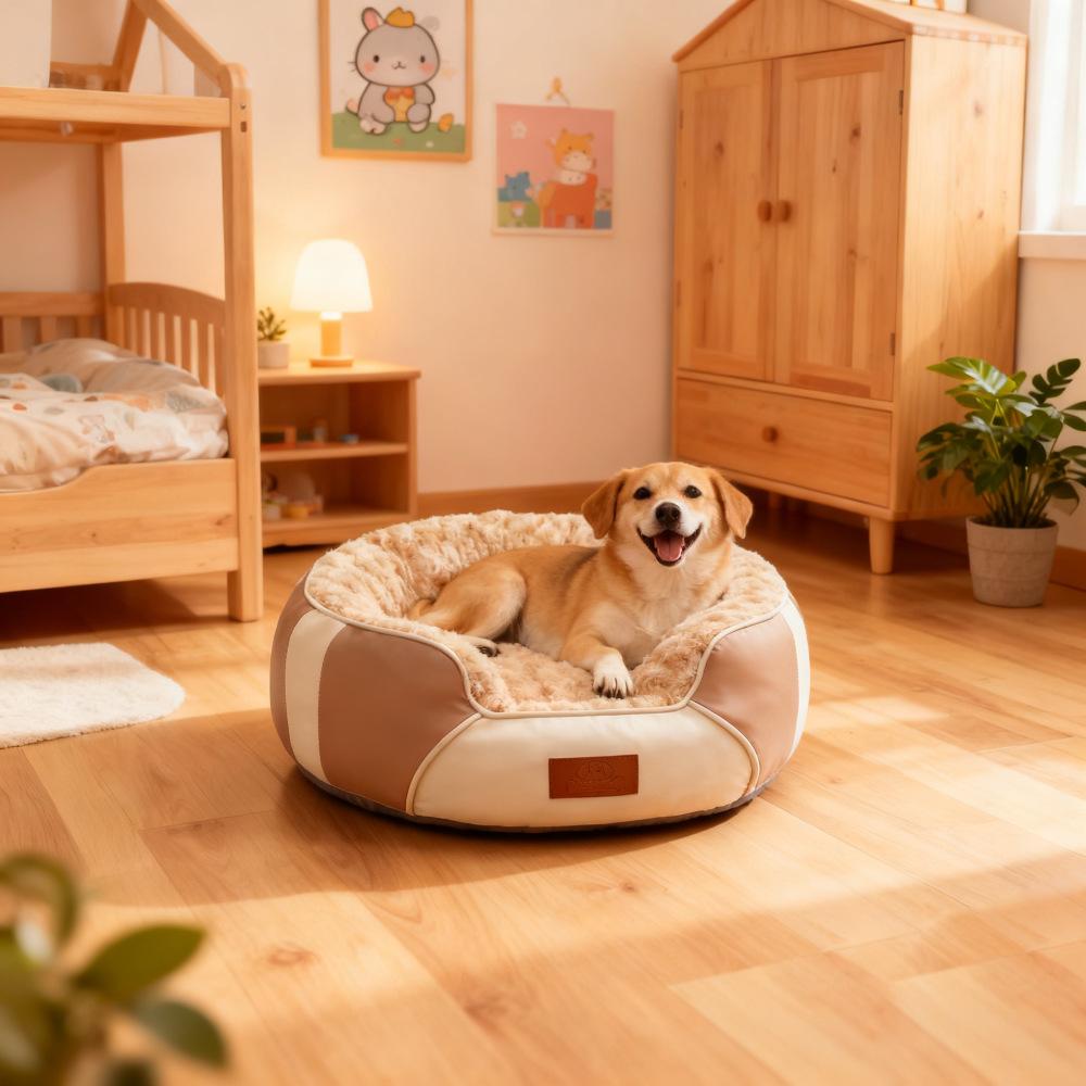 2026 New Thickened and Insulated Cat Bed Pet Mat - Medium To Small Leather High-End Pet Bed for Cats and Dogs