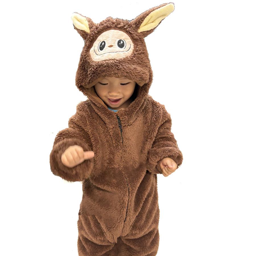 Labubu Baby Kigurumi Plyšové Kreslené Pyžamo Onesie Pre Deti Jednodielne Pyžamo Celotelový Oblek Halloweensky Cosplay Kostým Vianočný Novoročný Darček