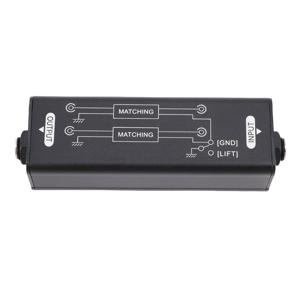 Sound Signal Isolator 6.35mm Sound Passive Noise Isolator Hum Eliminator for Studio Home Stage Use