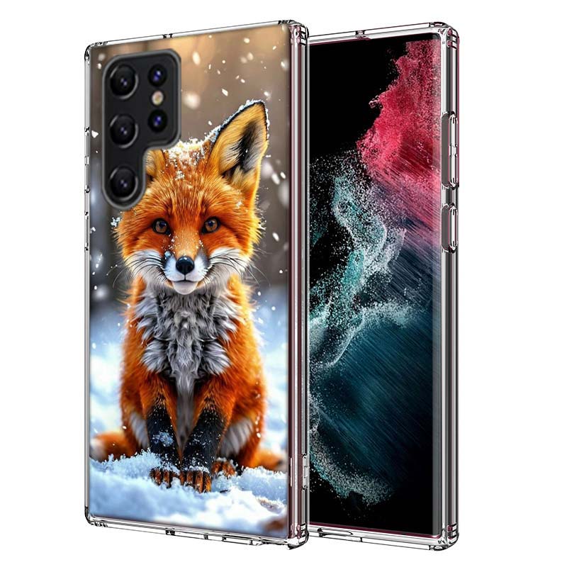

Red Fox Vulpes Capa Phone Case For Samsung S26 Ultra S25 Edge Galaxy S23 S21 S20 S24 FE S22 S10 Plus Cover Clear TPU Shell Coque Samsung S25 Plus 5G